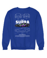 Φούτερ χωρίς κουκούλα Γυναικείο - Supra A90 - Color Thumbnail Μπλε Ρουά