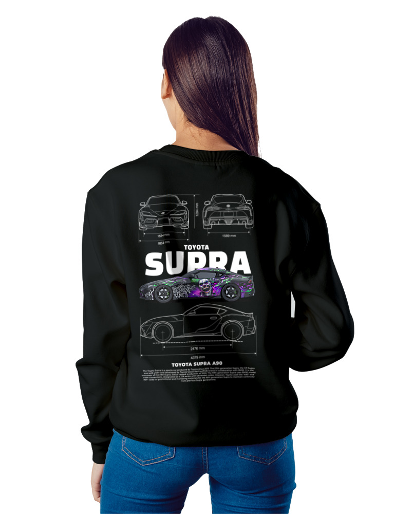 Φούτερ χωρίς κουκούλα Γυναικείο - Supra A90 - Image 1