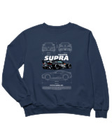 Φούτερ χωρίς κουκούλα Παιδικό - Supra A90 - Color Thumbnail Σκούρο Μπλε