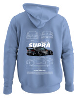 Φούτερ με κουκούλα - Supra A90 - Color Thumbnail Blue Carolina