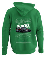 Φούτερ με κουκούλα - Supra A90 - Color Thumbnail Kelly Green