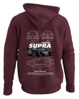 Φούτερ με κουκούλα - Supra A90 - Color Thumbnail Marron