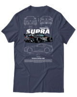 T-Shirt Αντρικό - Supra A90 - Color Thumbnail Μπλε Γκρι