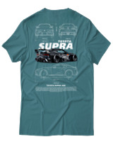 T-Shirt Αντρικό - Supra A90 - Color Thumbnail Μπλε Πράσινο