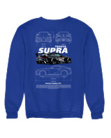 Φούτερ χωρίς κουκούλα Γυναικείο - Supra A90 - Color Thumbnail Μπλε Ρουά
