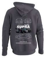 Φούτερ με κουκούλα - Supra A90 - Color Thumbnail Ανθρακί