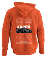 Φούτερ με κουκούλα - Supra A90 - Color Thumbnail Orange