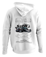 Φούτερ με κουκούλα Αντρικό - Supra A90 - Color Thumbnail ΄Ασπρο