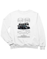 Φούτερ χωρίς κουκούλα Παιδικό - Supra A90 - Color Thumbnail 'Ασπρο