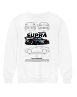 Φούτερ χωρίς κουκούλα Γυναικείο - Supra A90 - Color Thumbnail 'Ασπρο