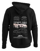 Φούτερ με κουκούλα Αντρικό - Supra MK4 - Color Thumbnail Μαύρο