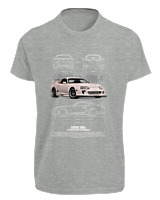 T-Shirt Fit Αντρικό - Supra MK4 - Color Thumbnail Γκρι Μελανζέ