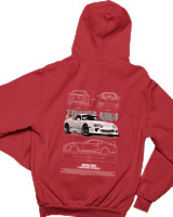 Φούτερ με κουκούλα Παιδικό - Supra MK4 - Color Thumbnail Κόκκινο