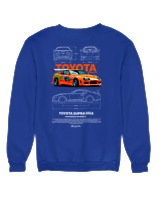 Φούτερ χωρίς κουκούλα Γυναικείο - Supra MK4 - Color Thumbnail Μπλε Ρουά
