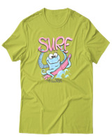 T-Shirt Αντρικό - Surf Octopus - Color Thumbnail Λαχανί