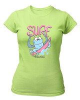 T-Shirt Στενή Γραμμή - Surf Octopus - Color Thumbnail Λαχανί