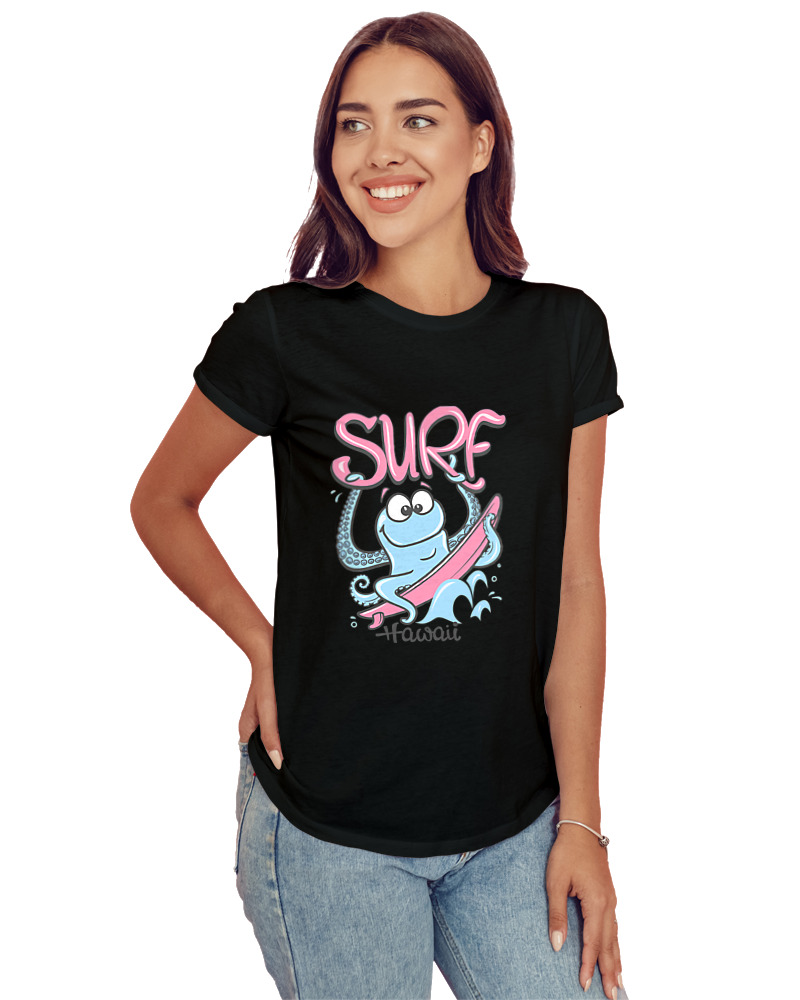 T-Shirt Στενή Γραμμή - Surf Octopus - Image 1