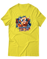 T-Shirt Αντρικό - Surviving On Coke Zero - Color Thumbnail Κίτρινο