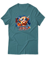 T-Shirt Αντρικό - Surviving On Coke Zero - Color Thumbnail Μπλε Πράσινο