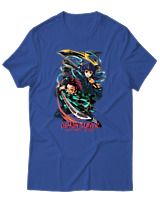 T-Shirt Unisex - Swordsmith Village - Color Thumbnail Μπλε Ρουά
