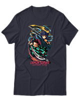T-Shirt Unisex - Swordsmith Village - Color Thumbnail Σκούρο Μπλε