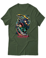 T-Shirt Unisex - Swordsmith Village - Color Thumbnail Κυπαρισσί