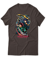 T-Shirt Unisex - Swordsmith Village - Color Thumbnail Καφέ