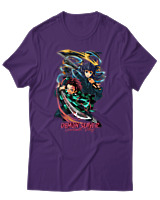 T-Shirt Unisex - Swordsmith Village - Color Thumbnail Σκούρο Μωβ