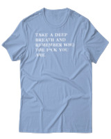 T-Shirt Αντρικό - Take A Deep Breath - Color Thumbnail Γαλάζιο