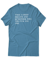 T-Shirt Αντρικό - Take A Deep Breath - Color Thumbnail Τιρκουάζ