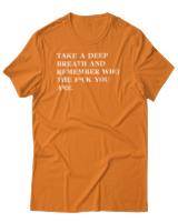 T-Shirt Αντρικό - Take A Deep Breath - Color Thumbnail Πορτοκαλί