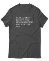 T-Shirt  Γυναικείο - Take A Deep Breath - Color Thumbnail Ανθρακί