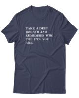 T-Shirt  Γυναικείο - Take A Deep Breath - Color Thumbnail Μπλέ Γκρί