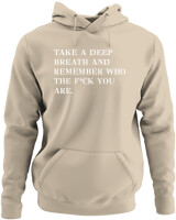 Φούτερ με κουκούλα - Take A Deep Breath - Color Thumbnail Μπέζ