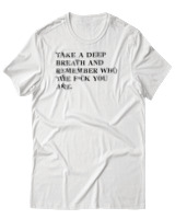 T-Shirt Αντρικό - Take A Deep Breath - Color Thumbnail Άσπρο