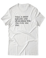 T-Shirt  Γυναικείο - Take A Deep Breath - Color Thumbnail Άσπρο