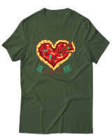 T-Shirt Αντρικό - Take A Slice Of My Heart - Color Thumbnail Κυπαρισσί