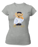 T-Shirt Στενή Γραμμή - Take It Easy - Color Thumbnail Γκρι Μελανζέ