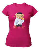 T-Shirt Στενή Γραμμή - Take It Easy - Color Thumbnail Φουξια