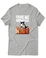T-Shirt Αντρικό - Take Me Anywhere - Color Thumbnail Γκρι Μελανζέ