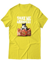 T-Shirt Αντρικό - Take Me Anywhere - Color Thumbnail Κίτρινο