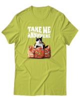 T-Shirt Αντρικό - Take Me Anywhere - Color Thumbnail Λαχανί