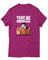 T-Shirt Αντρικό - Take Me Anywhere - Color Thumbnail Φουξια