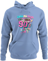 Φούτερ με κουκούλα - Take Me Back To The 80s - Color Thumbnail Blue Carolina