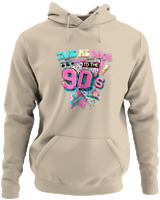 Φούτερ με κουκούλα - Take Me Back To The 80s - Color Thumbnail Μπέζ