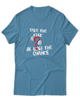 T-Shirt Αντρικό - Take The Risk - Color Thumbnail Τιρκουάζ