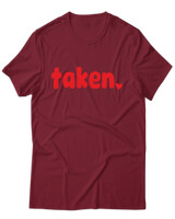 T-Shirt Unisex - Taken - Color Thumbnail Σκούρο Κόκκινο