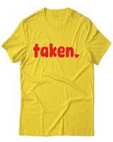 T-Shirt Unisex - Taken - Color Thumbnail Χρυσό Κίτρινο