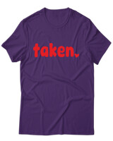 T-Shirt Unisex - Taken - Color Thumbnail Σκούρο Μωβ