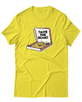 T-Shirt Αντρικό - Taste The Music - Color Thumbnail Κίτρινο